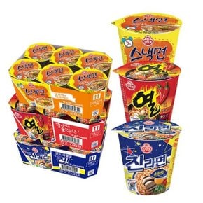 컵라면 소컵 3종 총18개 (진라면순한맛6+열라면6+스낵면6)