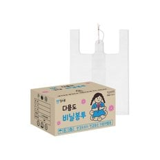 킹스봉 두꺼운 손잡이 마트 봉투 도시락 비닐 봉지 - 중 box (2500매)