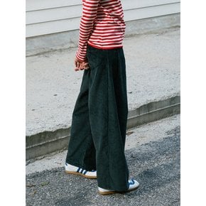 Corduroy Wide Pants (Charcoal)