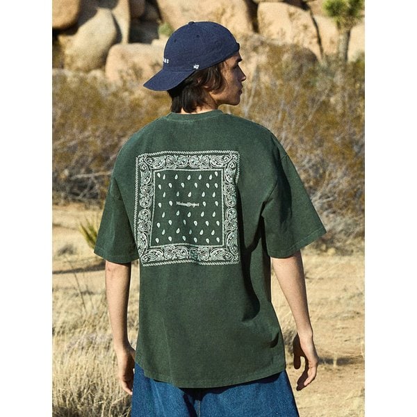 페이즐리 피그먼트 반팔티셔츠 MST170 / 5color M