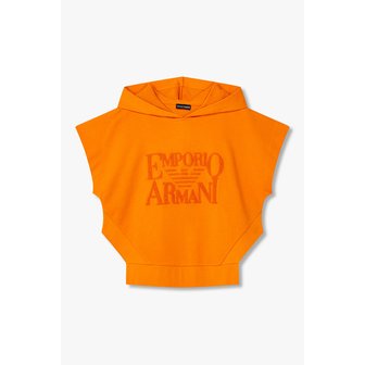 EMPORIO ARMANI 여성 부클레 로고 비치 스웨트 셔츠 0825134506000