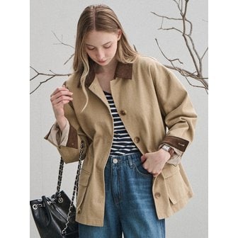 슬로우롤리 [8차리오더] Cotton half work jacket