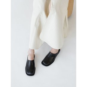 Lisa Mules Leather Black
