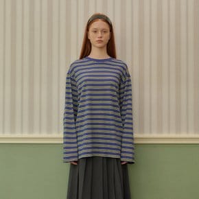 Plue Stripe Long T-shirt