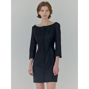 Trophy Boat-Neck Dress Mini