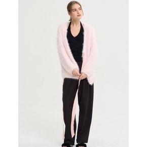 Adorable Fur String Cardigan_Pink