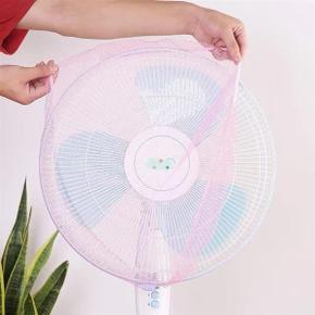 선풍기용 그물망안전커버 매쉬가드 손가락보호 간편설치 (핑크)