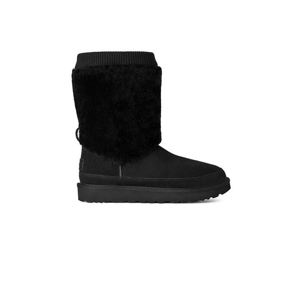 [WOMEN] 스웨이드 립 니트 프리미엄 부츠 (클래식 숏 포지) 1665302542000