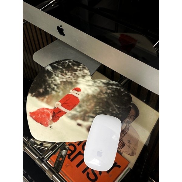 Baby santa mouse pad