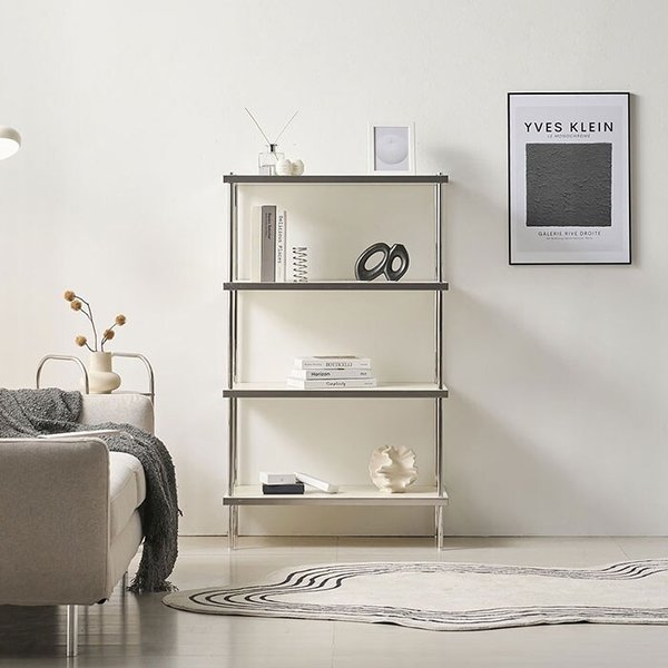 답답함 없는 인테리어 선반 거실장 75cm 4단(목재) WB641 (착불)