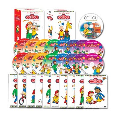 [DVD] New 까이유 스페셜 19종 풀세트: DVD8종+오디오CD8종+까이유영어동요CD+대본2권