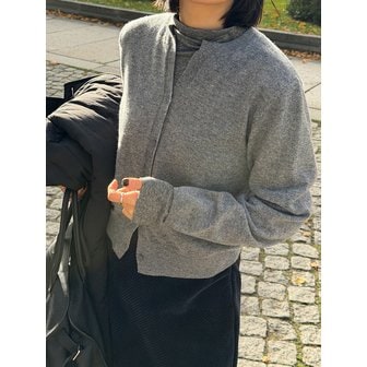 엠엠엠엠 이브 울100 RV가디건_CHARCOAL