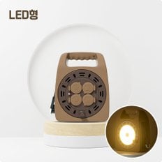 러그박스 LED 20M 캡형 브라운 1.0SQ - 캠핑 릴선 전기릴선 연장선 작업선 리드선