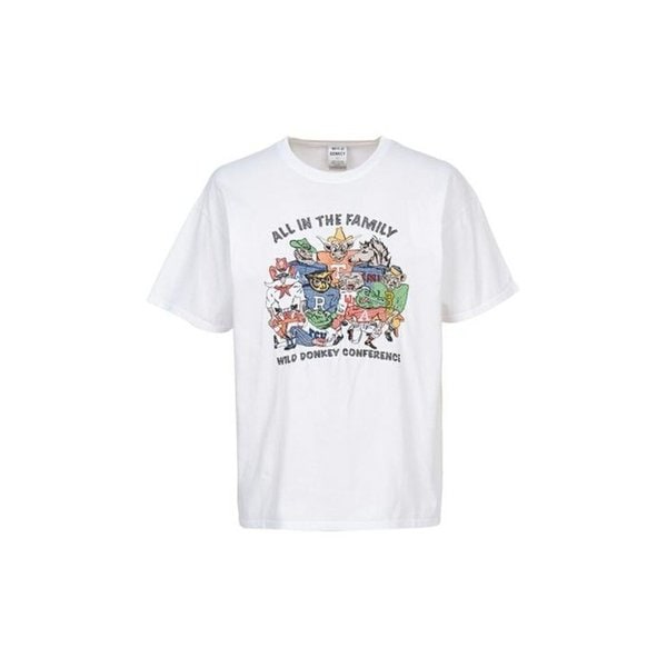 26SS 와일드 동키 반팔 티셔츠 FAMILY TSHIRT WHITE DOM