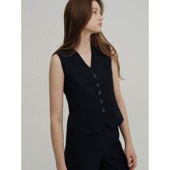 아바몰리 SUMMER TAILORED VEST (D/NAVY)