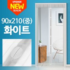 자석모기장 (중)90x210 화이트/방충망 원터치 모기장