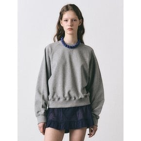 Essential Raglan Sweatshirt_Melange grey