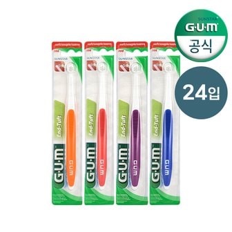 SUNSTAR GUM GUM 검 치과 교정 임플란트 전용 앤드 터프트 칫솔 308 24개입