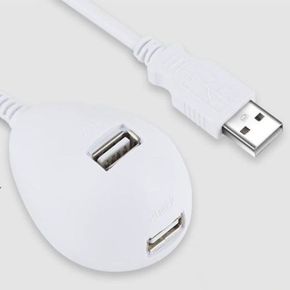 연장 케이블 스탠드 USB연장선 LED USB USB2.0 화이트 3m X ( 2매입 )