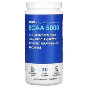 [해외직구] RSP 알에스피 BCAA 5000 인스턴트 240캡슐