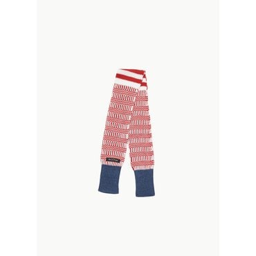 샵아모멘토 메릴로게 24FW optic mini scarf, red/white