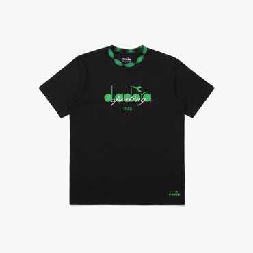 디아도라 [공식스토어] 립 포인트 티셔츠 BLACK (D4221LRS91BLK)