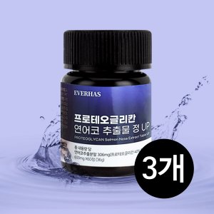  에버하스 프로테오글리칸 연어코 추출물 정UP 600mgx60정 2박스(120정 총4개월분)  관절영양제 뼈건강