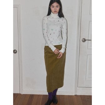 rysm Panneled corduroy skirt - Olive