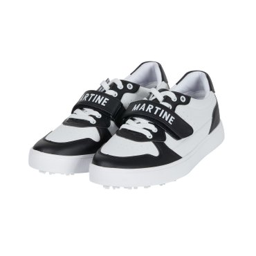 MARTINE GOLF [정상가 298000원]남성 스파이크리스 스니커즈 블랙 (QMADSH10139)