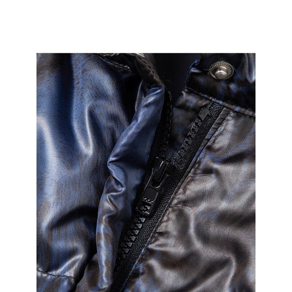 CHANCECHANCE DOWN PARKA(NAVY LEOPARD)