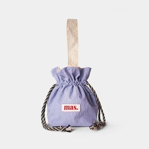 Solid string bag _ Purple blue