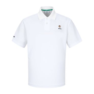 MARTINE GOLF [정상가 178000원]남성 콜라보 솔리드카라 셔츠 화이트 (QM0EKS25131)