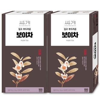 쌍계명차 쌍계 보이차 100Tx2개[32499605]