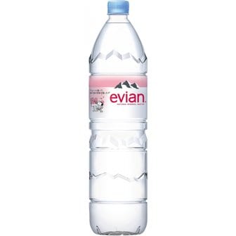  이토엔 evian(에비안) 경수 미네랄 워터 페트병 1.5 L×12개 [정규 수입품]