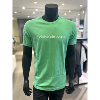 Calvin Klein Jeans [부산점] [CK진] 슬림핏 시그니처 로고 반팔 티셔츠 (J320931-L1C)