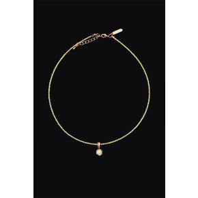 2mm Peridot Necklace - 페리도트