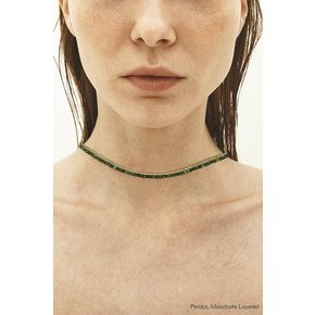 2mm Peridot Necklace - 페리도트