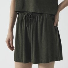 여 레이온 스트레치 3부 파자마 팬츠(KHAKI / MELLANGE GREY / BLACK)