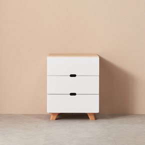 [숨결]꼬모 3단서랍장 미니서랍장 협탁 40cm