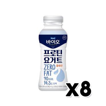  매일 바이오 프로틴요거트 플레인 마시는요거트 260ml  x 8개