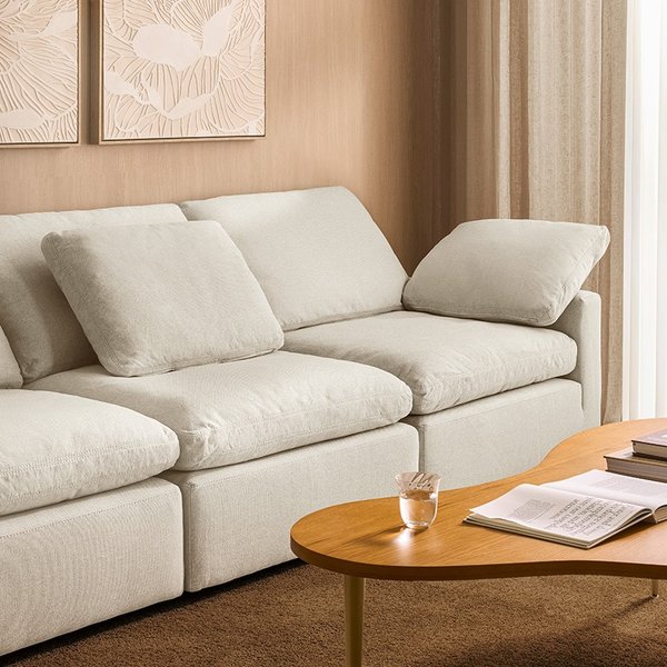 [희망일배송] 캄포구스30 슬림 모듈소파 암리스_아이보리