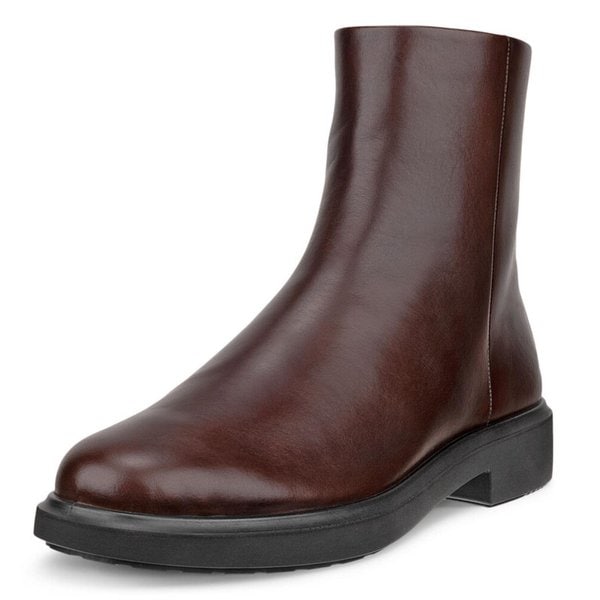 [여주점] 여성 메트로폴 암스테르담 사이드 지퍼 미드컷 청키힐 4CM 브라운 222063