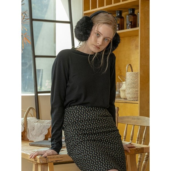 DD_Base fitted knit top_2color