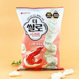  롯데웰푸드 더쌀로 사르르 고소한새우맛 100g / 글루텐프리