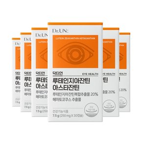 닥터언 루테인지아잔틴아스타잔틴 6개월 / 눈건강 눈피로 루지아