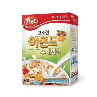 제이큐 쿠키 간식 포스트 고소한 아몬드 동서식품 후레이크300g