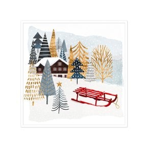 그림액자 Christmas Chalet II , 빅토리아 보르헤스
