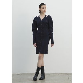 (OP-6199)ANGE WOOL CUT-OUT KNIT DRESS