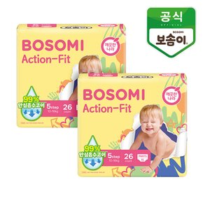 액션핏 팬티형 기저귀 특대형 26개입 2개