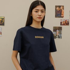 Logo round half-sleeve t-shirt_Navy